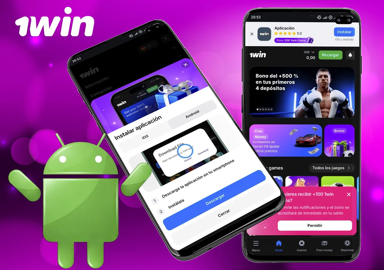 Cómo instalar la aplicación 1Win Argentina APK